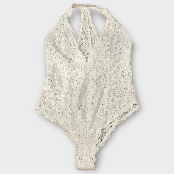 NEW Free People Intimately FP Avery Lace Bodysuit Size Medium - Picture 2 of 7